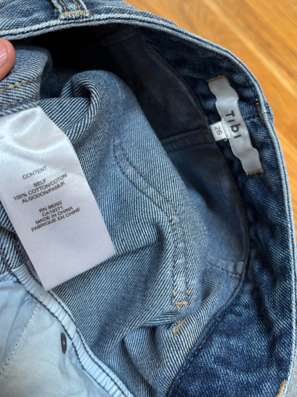 Tibi Denim Sid Jeans regular length size 26 barely worn - Picture 4 of 9